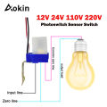 NEW 【Satisfaction guarantee】light sensor Switch Automatic Auto On Off Photocell street Light Switch DC 12V 24V AC 110V 220V Photo Control Photoswitch Sensor. 