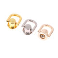 2PCS D-shaped Ring Bag Side Clip Buckles Handbag Chain Handles Connector MKL. 