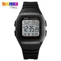 【Miga Plaza】SKMEI 1278 Men's Sports Watch Dual Time 5 Groups Daily Alarm Snooze Hourly Chime Timer Chronograph Countdown Calendar 50m Waterproof Backlight. 