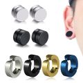 Punk Mens Strong Magnet Magnetic Ear Stud Set -Non Piercing Earrings -Earrings Gift for Boyfriend Lover Jewelry. 
