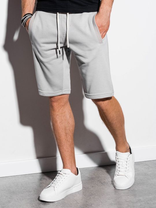Cotton Shorts-Grey