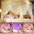 Romantic Mesh Home Decoration Princess Style Lace Fabric Bed Tent Mosquito Net Bedding Article Bed Canopy. 