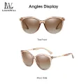 LouisWill Women's Large Frame Suntan Sunglasses With Diamond Inlay UV400 Outdoor Travel Driving Anti-Glare Sunglasses Classic Sunglasses for Women HD Vision Sunglasses. 