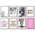 A3/A4 Size Framed Motivational Quotes inspiring quotes for girls boys wall decorations wall posters. 