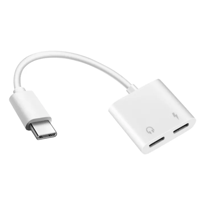 LKPCIGCXM 2 in 1 Dual Type C Headphone Adapter USBC Splitter Jack AUX ...