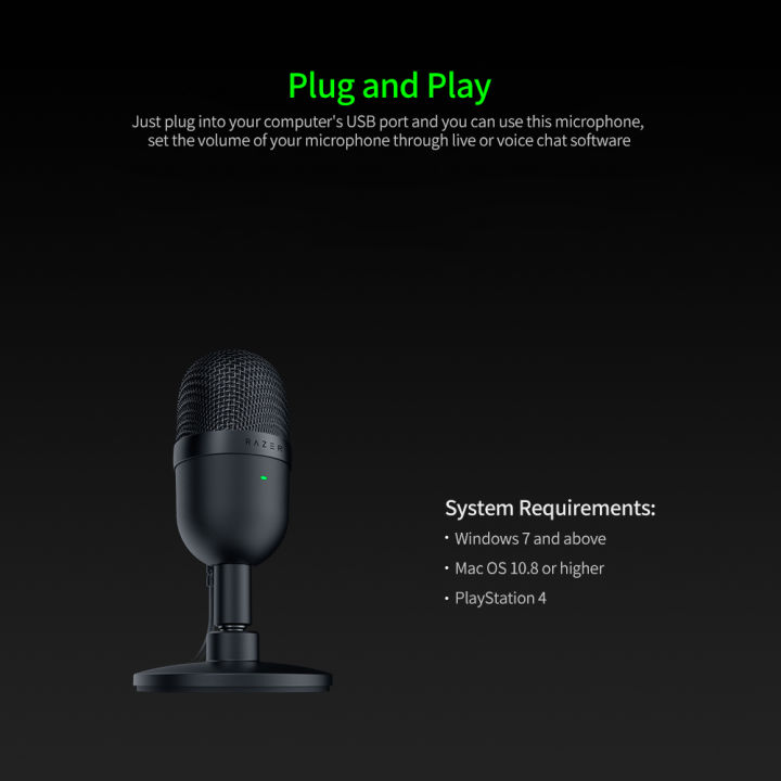 HXSJ%20Razer%20Seiren%20Mini%20Usb%20Condenser%20Microphone%20Ultra-Compact%20Streaming%20Microphone%20With%20Supercardioid%20Pickup%20Pattern%20Silver%20-%20Image%207