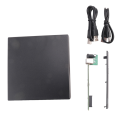 3 Set 12.7mm External DVD Enclosure USB 2.0 External DVD/CD-ROM Case for Laptop Desktop PC Optical Disk Drive. 