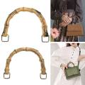 【BestGO】 DIY With Buckle Detachable Gift Box Handle Handbag Band Handle Shoulder Bag Strap Bamboo Purse Handles Bamboo Bag Handles. 