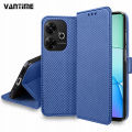 Vantime for Xiaomi Redmi 13 / Poco M6 4G PU Leather Wallet Case Cards Holder Flip Cover Diamond Pattern. 