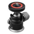 Mini Ball Head with 1/4" Screw 360° Pan Adapter for Monopod Light Stand DSLR. 