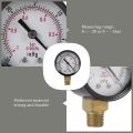 Pressure Gauge - 0 - -30inHg 0 - -1 bar Mini Dial Air Pressure Gauge Barometer meters Vacuum gauge dual scale dial Black. 