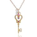 Sailor Pendant Moon Love Crown Magic Key Necklace Sweater Chain for Women Girl Jewelry Gift. 