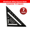 Aluminum Alloy Triangle Rule 90 Degree Thickening Angle Ruler Carpenter Measurement Square Ruler Layout Tool Measurement Tool. 