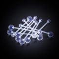 10PCS Acrylic Long Bar Belly Button Ring for Pregnant Women Flexible Clear Belly Piercing Retainer Plastic Pregnancy Navel Rings. 