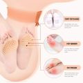 1 Pair Breathable Gel Forefoot Metatarsal Pads Silicon Half Yard Othotics Pain Relief Massage Anti-slip Foot Cushion. 