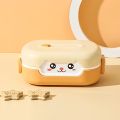 High Quality  Bento Box Waterproof Good Sealing Double Layer Large Capacity Multifunction School Kids Lunch Food Container with Spoon. 