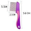 Metal Fine Tooth Nit Comb with Long Handle Professional Head Lice Comb for Detection and Nit Removal Tool for Kids, Adults, and Pets. 