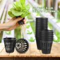 180 Pack 2 Inch Net Cups Slotted Mesh Wide Lip Filter Plant Net Pot Bucket Basket for Hydroponics. 