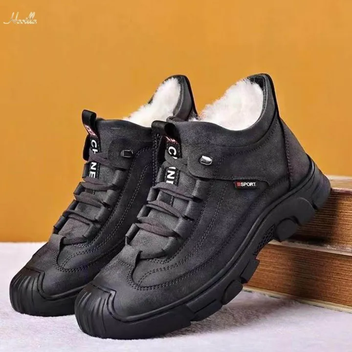 Winter%20Snow%20Boots%20Stylish%20Lightweight%20Ankle%20Booties%20Men's%20Winter%20Short%20Boots%20for%20Hiking%20Gray%20Size%2041%20-%20Image%207