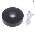 Rotating Display Stand For Crystals Glass Art Speed Adjustable Revolving Platform 4.5| 7 Light Modes LED Rotating Display Stand. 