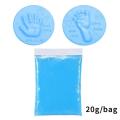 Baby Care Air Drying Soft Clay Baby Handprint Footprint Imprint Kit Casting Parent-Child Hand Inkpad Fingerprint Kids Toys DIY. 
