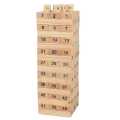 Wooden Tower Building Blocks Toy Rainbow Domino Stacker Board Game Folds High Montessori Educational Children Toys-54PCS/set. 