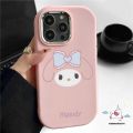 Lovely Animals Case Compatible for iPhone Air 16 17 15 11 12 14 13 Pro Max 15 7 8 Plus XR X XS Max Cute Sanrio Kuromi Melody Cinnamoroll Hello Kitty Shockproof Plating Metal Lens Soft Cover. 