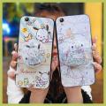Rotatable stand Anti-knock Phone Case For VIVO Y51/Y51L Kickstand TPU Soft Case Skin feel silicone Simplicity quicksand. 