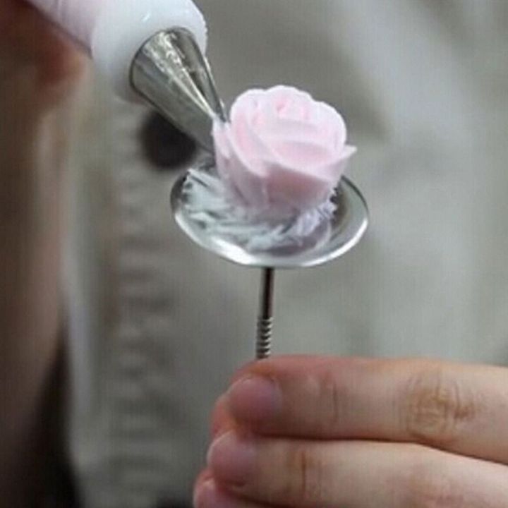 DIY Stainless Steel Cake Cup Ice Decorating Nail Tool Cake Flower Needle