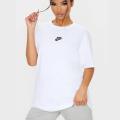 Oversized Plain T-Shirt for women - White. 