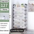Plastic 4 Tier Shoe Rack | Multipurpose Shoe Organizer Stand | Durable Space Saving Storage. 