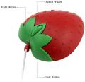 【ALLGOOD】3C Light USB Wired Mouse Cute Fruit Strawberry Shape Wired Mouse Portable Mini Optical Mice Cartoon Computer Mouse 3 Buttons for Laptop Desktop PC (Strawberry). 