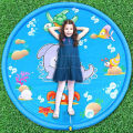 100cm Pet Play Water Spray Splash Mat Inflatable Sprinkler Cushion Pads Outdoor Garden Fountain Toy Tub Swiming Pool for Kid Dog. 