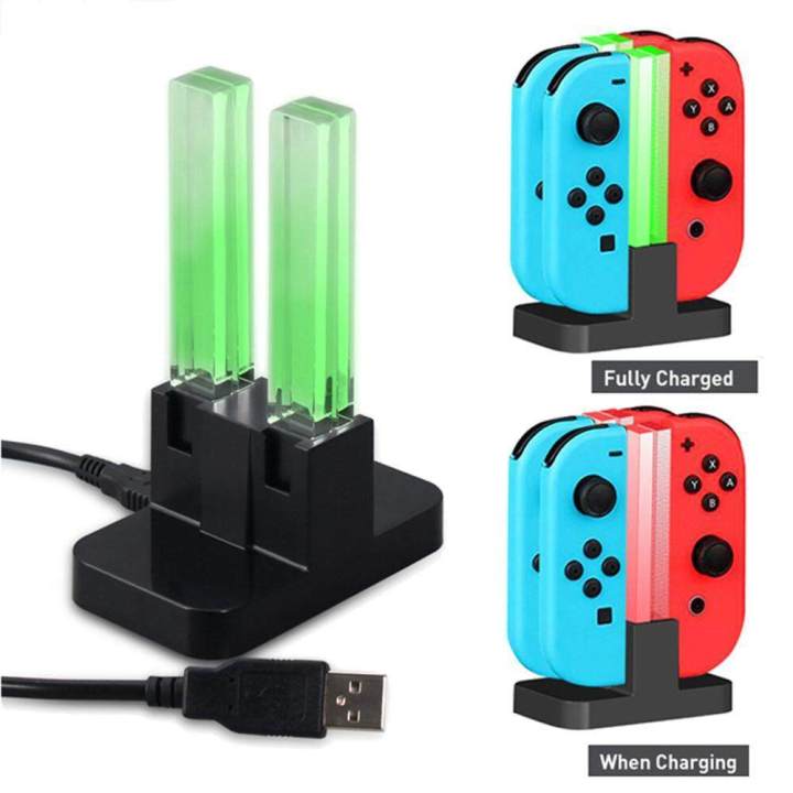 Nintendo%20Switch%20Controller%20Charger%20Joy-Cons%20Charging%20Dock%20Station%20with%20LED%20Indication%204%20in%201%20USB%20Charger%20and%20Free%20Type%20C%20Cable%20-%20Image%202
