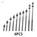 6Pcs Drum Tension Rods Drum Lug Screws for Percussion Instrument Snare Drums M5x40mm. 