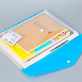 A4 Size Plastic File Folders Wallets Colorful Document Files Envelope Bags for School Office Home Supplies. 