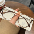 Anti-blue light  Vintage glasses Elegant Transparent  Vintage Oval frame sunglasses UV400 protection Flat mirror Anti-blue light eyeglasses for Outdoor activities  Summer fashion  Eye protection  Computer use  Women's fashion. 