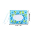 【HUT】 1PC Wet Wipes Bag With Snap Strap EVA Baby Wet Wipes Box Portable Reusable Wipes Container Eco-Friendly Cleaning Wipes Case. 