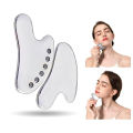 Stainless Steel Guasha Massager With Magnetic Stone Gua Sha Board For Face Lift Skin Tightening. 