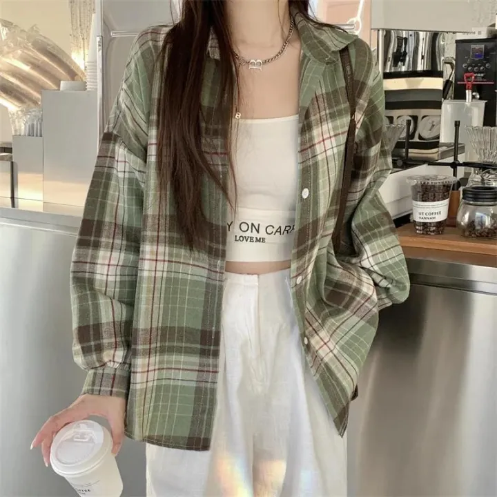 Red%20Plaid%20Shirt%20for%20Women%20Teen-girl%20Button%20Down%20Long%20Sleeve%20Collared%20Check%20Shirt%20Jacket%20Casual%20Fall%20Winter%20Christmas%20Outfit%20-%20Image%205