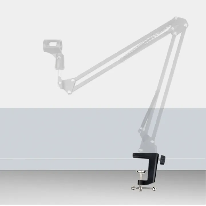 Metal%20Table%20Mounting%20Clamp%20Arm%20Stand%20Holder%20With%20Adjustable%20Positioning%20Screw%20For%20Microphone%20Desk%20Lamp%20Black%20-%20Image%202