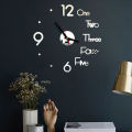3D Mirror Wall Clock Modern Design Creative Acrylic Quartz Wall Clocks Stickers SEVICH. 