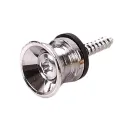 Replacement Guitar Strap Locks Parts Chrome Belt Lock Buttons Buckle Guitar Essories Silver Black Color. 