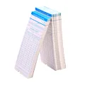 90pcs/ Pack Time Cards Timecards Monthly 2-sided 18 * 8.4cm for Employee Attendance Time Clock Recorder. 