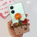 For Vivo Y03 4G Case V2332 New Fashion Painted Cover Soft Silicone Phone Case For Vivo Y03 Y 03 VivoY03 Fundas 6.56'' Back Cover. 