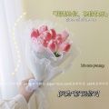 Knock Ness Romantic Bouquet Tulip Flower Ceremony Sense Gift for Friends Holding Photo Props Decoration Flowers. 