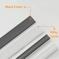 Black Led Aluminum Profile U/W/V With Milky PC Cover kitchen Cabinet Closet Lamp LED Strip Shelf Light Channel Holder Diffuser. 