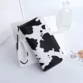 【ZIME】Women Wallet Bag Cow Pattern Long Wallet Zipper Large Capacity Handbag Women Card Holder Multifunctional Wrist Bag. 
