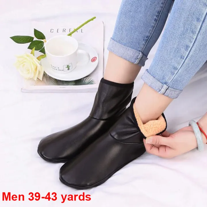 1%20Pair%20Winter%20PU%20Leather%20Warm%20Socks%20Adult%20Fleece%20Thick%20Shoes%20Socks%20Waterproof%20Anti-Slip%20Fashion%20Rain%20Boots%20Socks%20For%20Men%20Women%20-%20Image%206