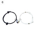 Couple Bracelets Adjustable Length Distance Magnet Attraction Bracelet. 